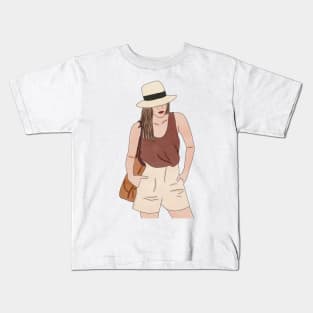 Summer girl (2) Kids T-Shirt